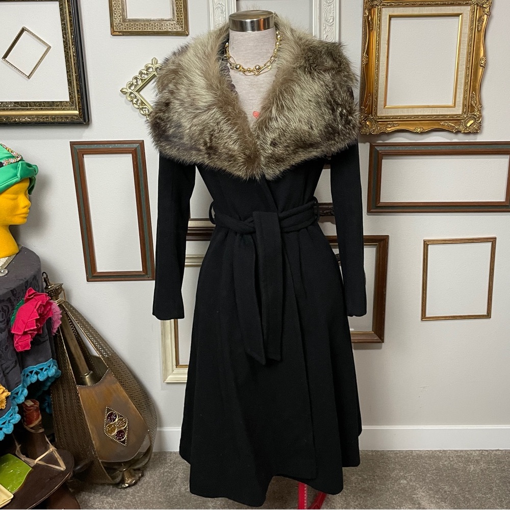 Vintage Bonwit Teller Carol Cohen For Braefair Wrap Coat - Picture 1 of 13